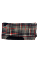 Toklat Western Saddle Pad Grey/Red/Blue Plaid