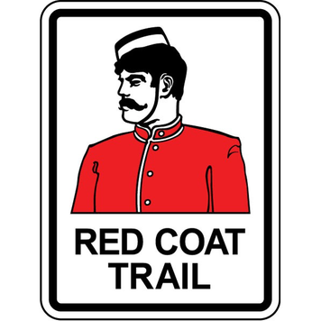 Vivid Print Red Coat Trail Sign