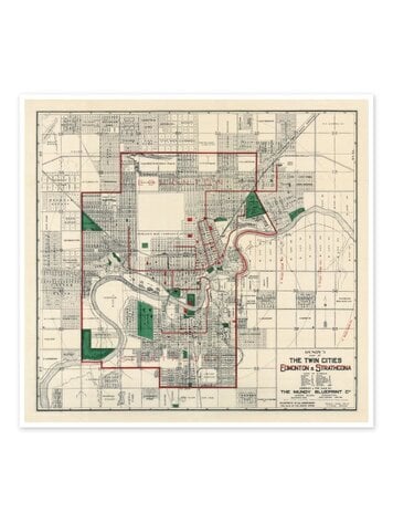Vivid Archives Twin Cities Map 1911
