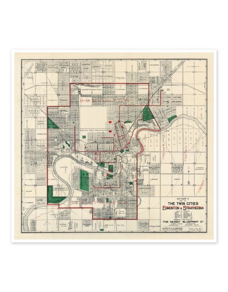 Vivid Archives Twin Cities Map 1911