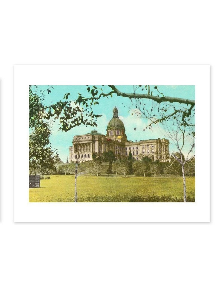 Vivid Archives Alberta Legislature Postcard Print