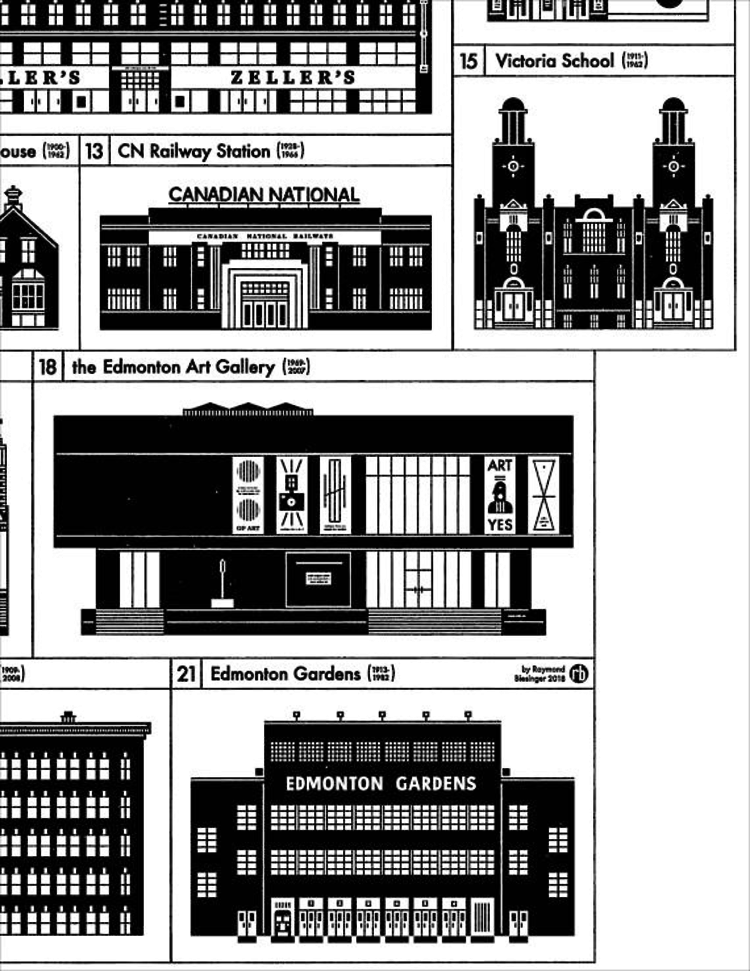 Raymond Biesinger 21 Lost Buildings of Edmonton