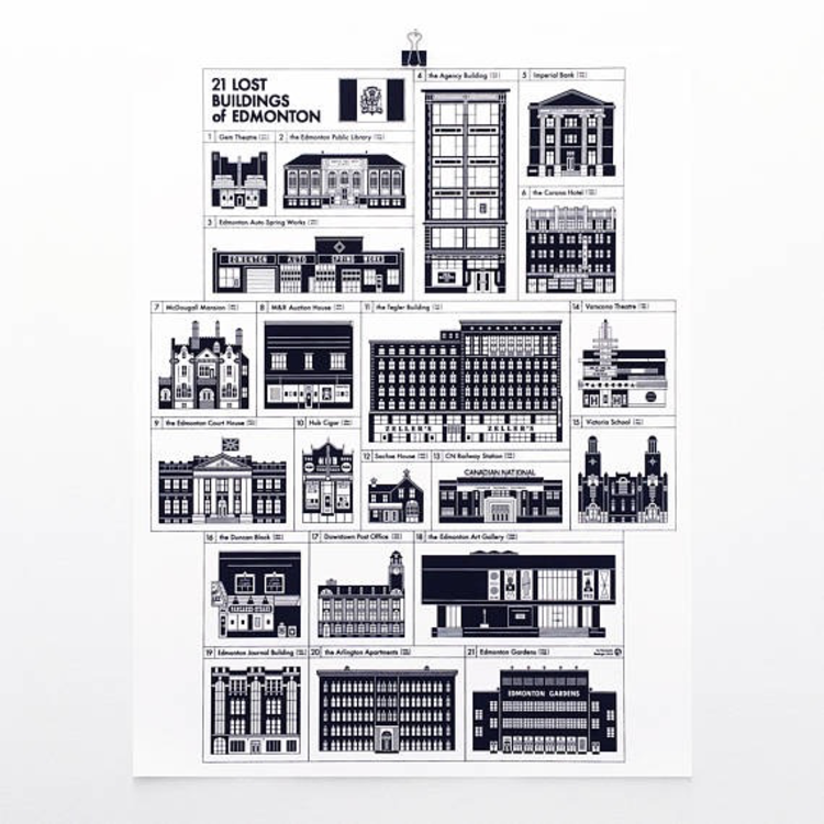 Raymond Biesinger 21 Lost Buildings of Edmonton