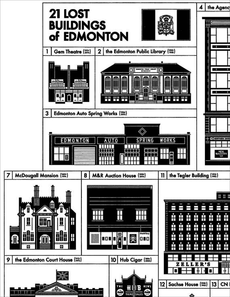 Raymond Biesinger 21 Lost Buildings of Edmonton