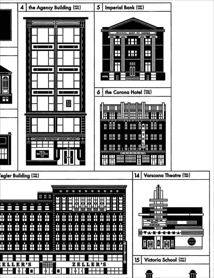 Raymond Biesinger 21 Lost Buildings of Edmonton