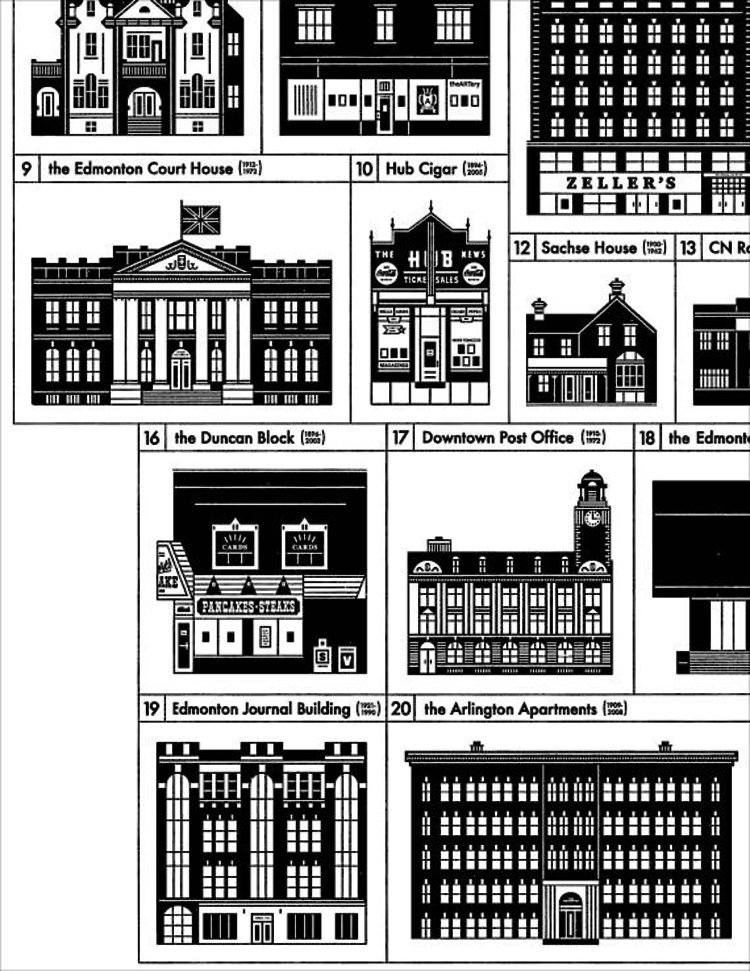 Raymond Biesinger 21 Lost Buildings of Edmonton