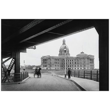 Vivid Print Legislature Building from Bridge 1914 Postcard