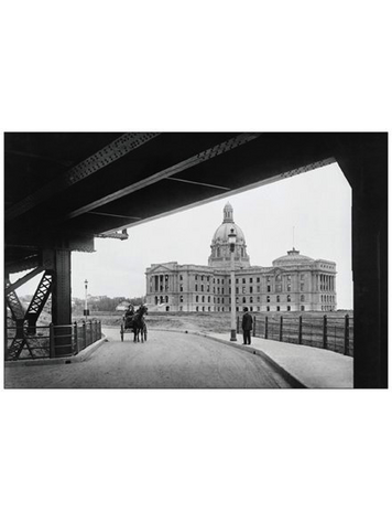 Vivid Print Legislature Building from Bridge 1914 Postcard