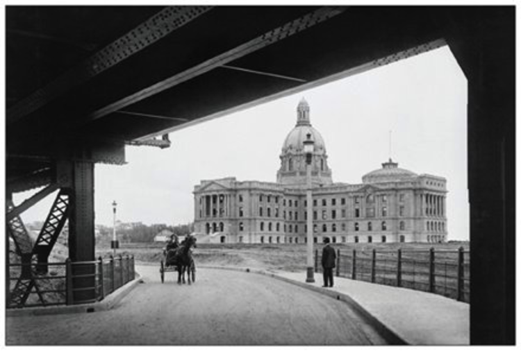 Vivid Print Legislature Building from Bridge 1914 Postcard