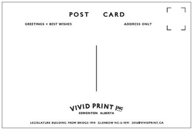 Vivid Print Legislature Building from Bridge 1914 Postcard