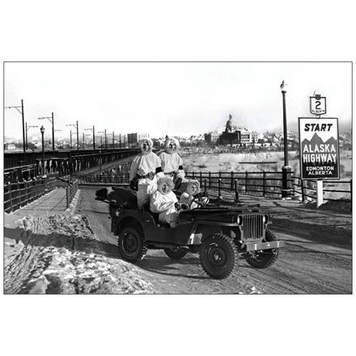 Vivid Print Alaska Highway Postcard