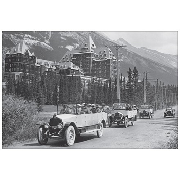 Vivid Print Banff Springs Hotel Postcard