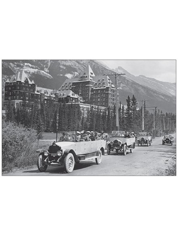 Vivid Print Banff Springs Hotel Postcard