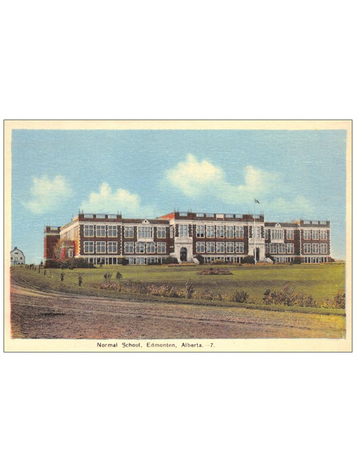 Vivid Print Normal School Postcard