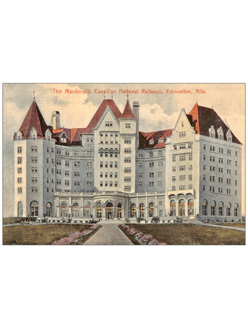 Vivid Print Macdonald CNR Postcard