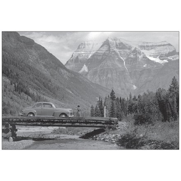 Vivid Print Banff Jasper Highway 1951 Postcard