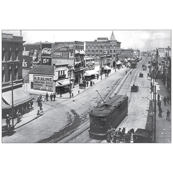 Vivid Print Jasper Avenue East from Queen’s Avenue 1914 Postcard
