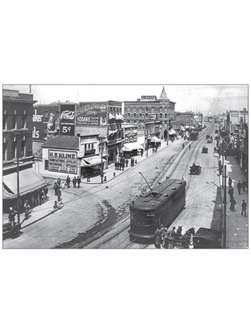 Vivid Print Jasper Avenue East from Queen’s Avenue 1914 Postcard