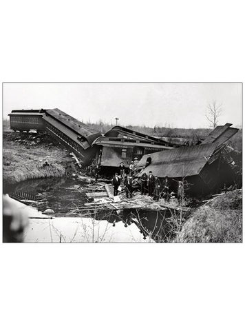 Vivid Print Calgary Edmonton Train Wreck 29 May 1899 Postcard