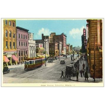Vivid Print Jasper Avenue Postcard Vivid Print Jasper Avenue Postcard