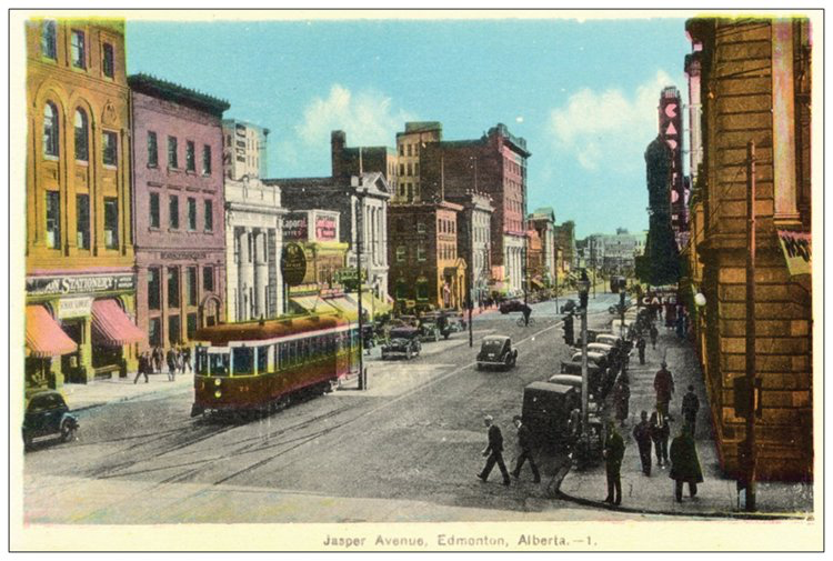 Vivid Print Jasper Avenue Postcard