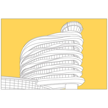 Bee Waeland EIA Tower Postcard