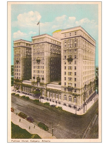 Vivid Print Palliser Hotel Postcard