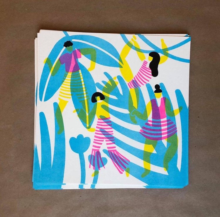 Vivid Print Mariah Barnaby-Norris | Neon Dancy