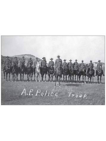 Vivid Print Alberta Provincial Police Troop 1921 Postcard