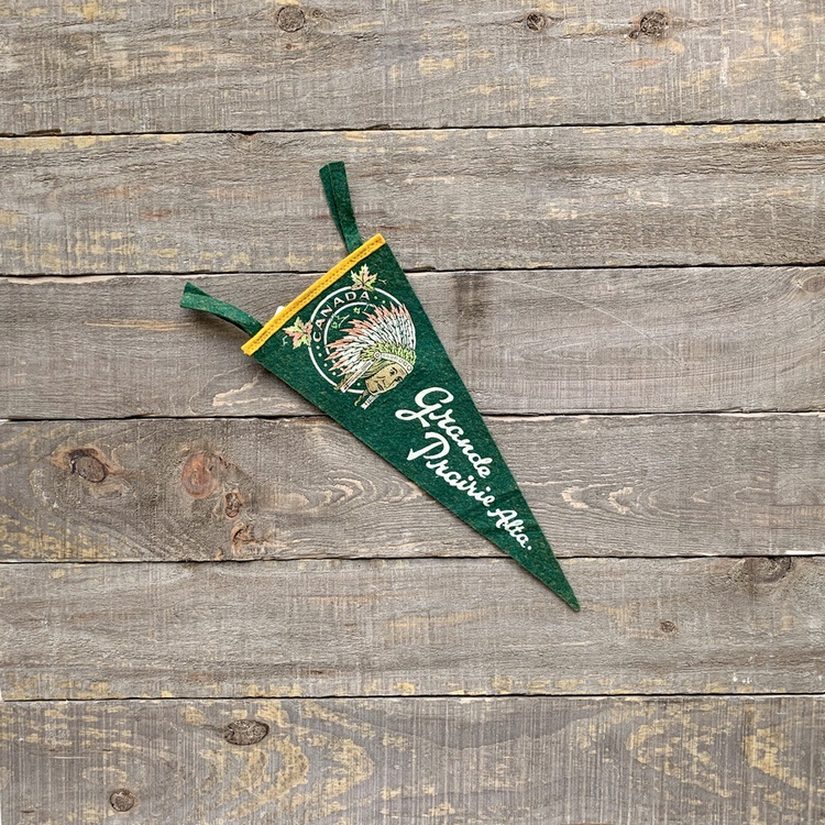 Vivid Vintage Vintage Grand Prairie Pennant Green