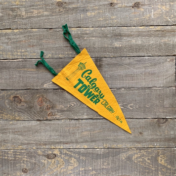 Vivid Vintage Vintage Calgary Tower Pennant