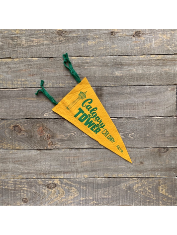 Vivid Vintage Vintage Calgary Tower Pennant