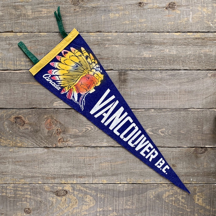 Vivid Vintage Vintage Vancouver Pennant Blue