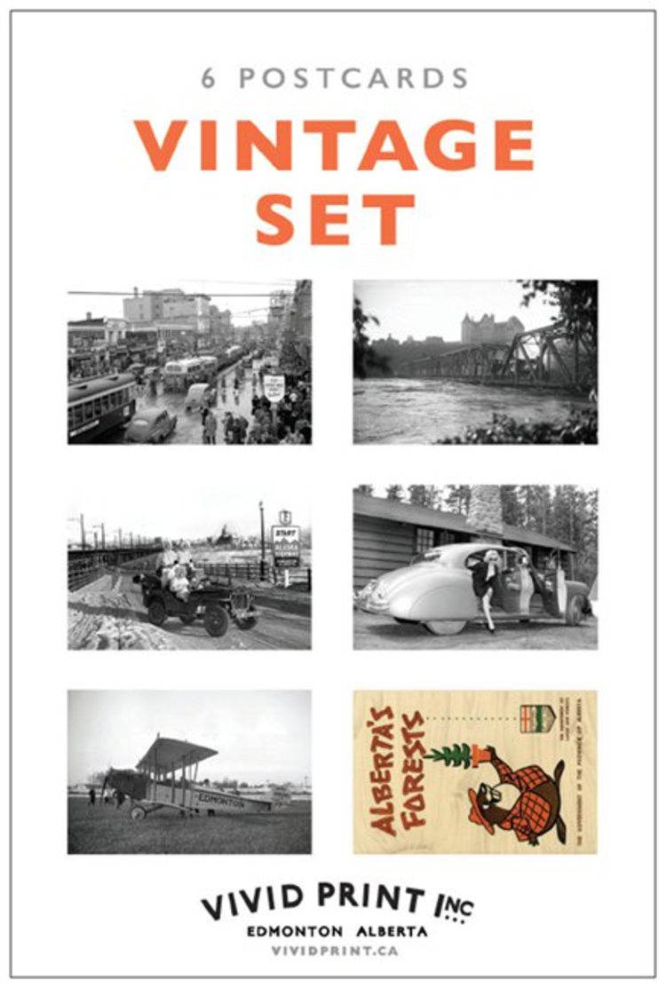 Vivid Print Vintage Postcard Set