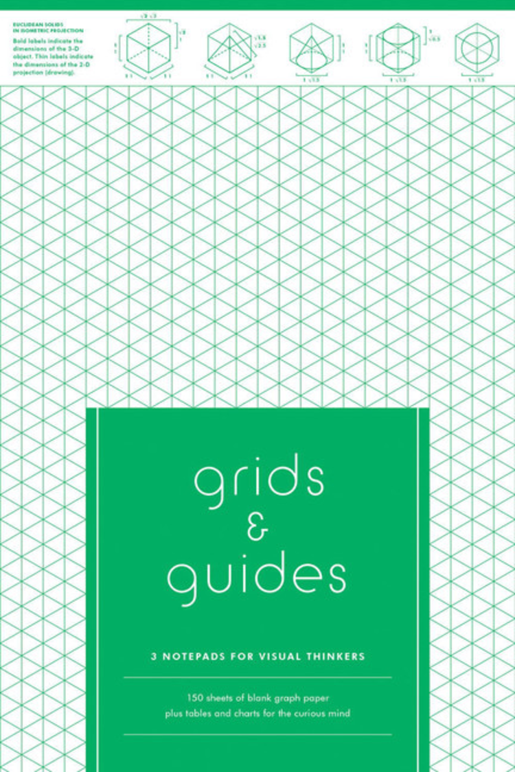 Princeton Architectural Press Grids & Guides: 3 Notepads for Visual Thinkers
