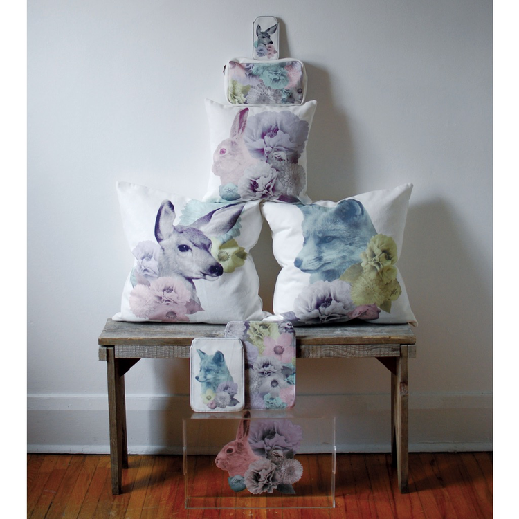 Imm Pastel Pastiche Cushions - Rabbit