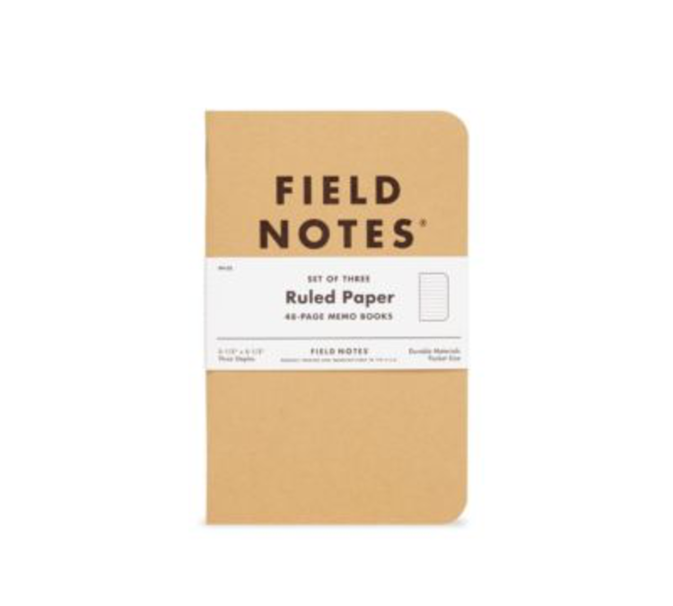 Field Notes Ruled 3 Pack