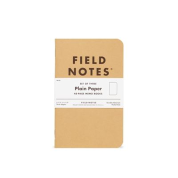 Field Notes Plain 3 Pack