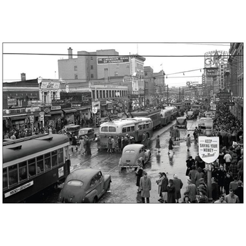 Vivid Print Edmonton 1945 Postcard