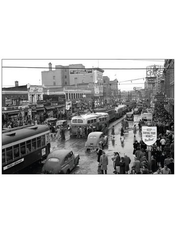 Vivid Print Edmonton 1945 Postcard