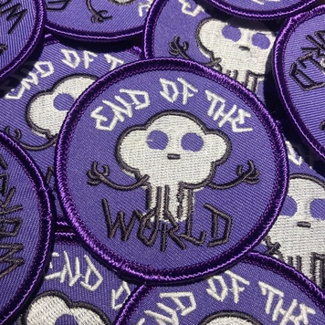 Vivid Print End Of The World Embroidered Patch