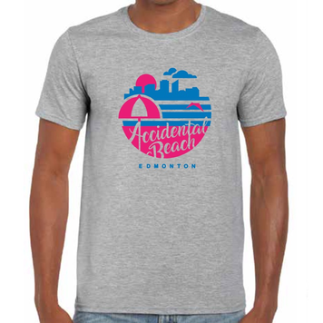 Vivid Print Accidental Beach Tee Unisex