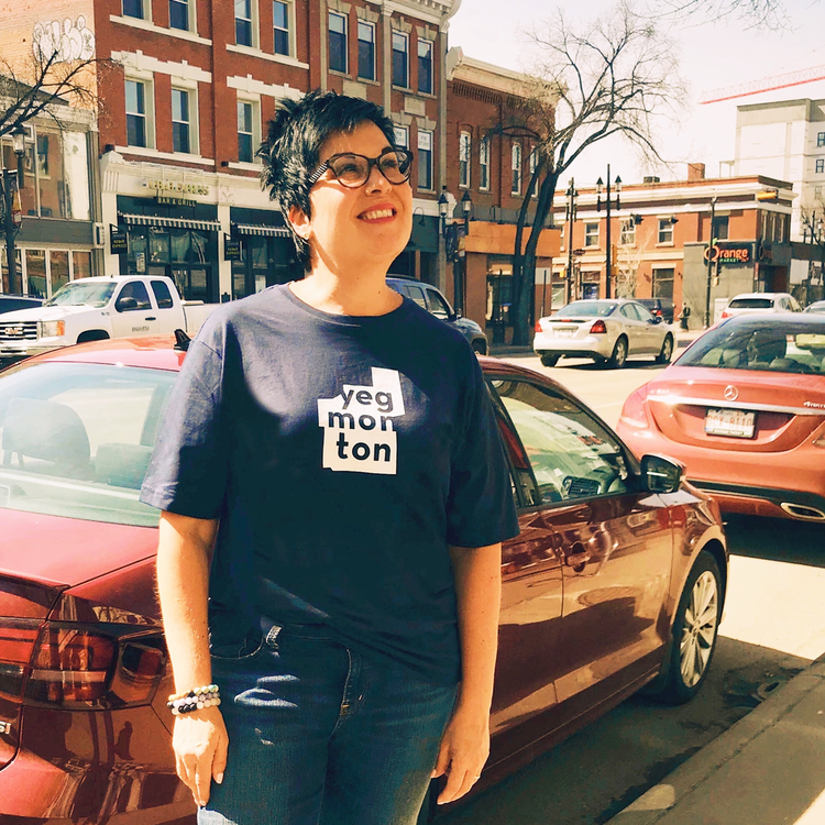 Vivid Print YEGmonton Tee Unisex