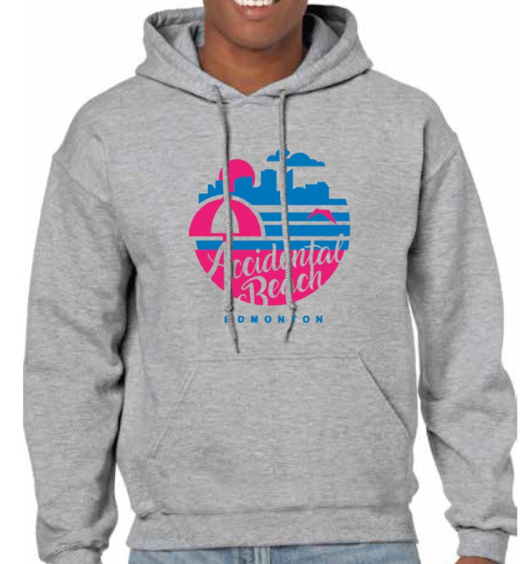 Vivid Print Accidental Beach Hoodie Unisex