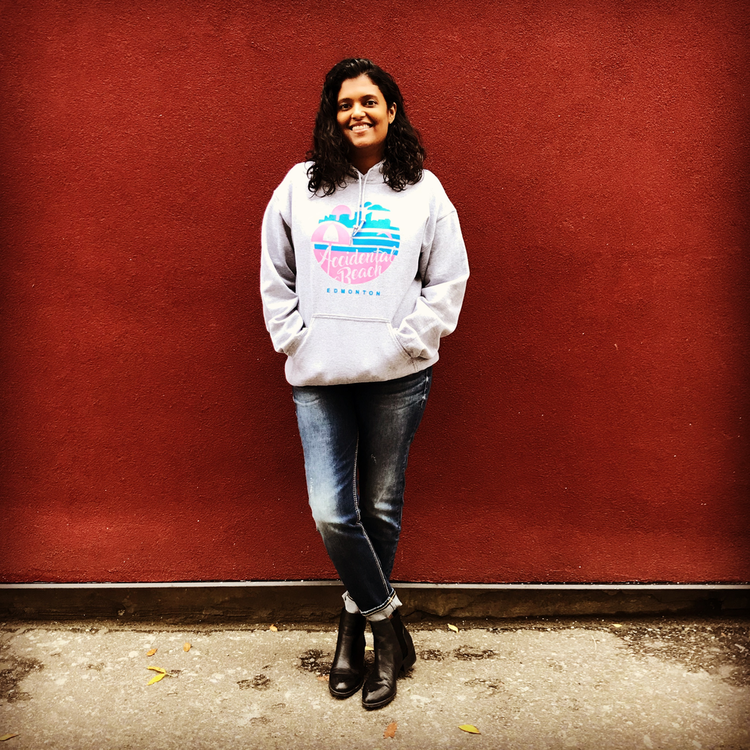 Vivid Print Accidental Beach Hoodie Unisex