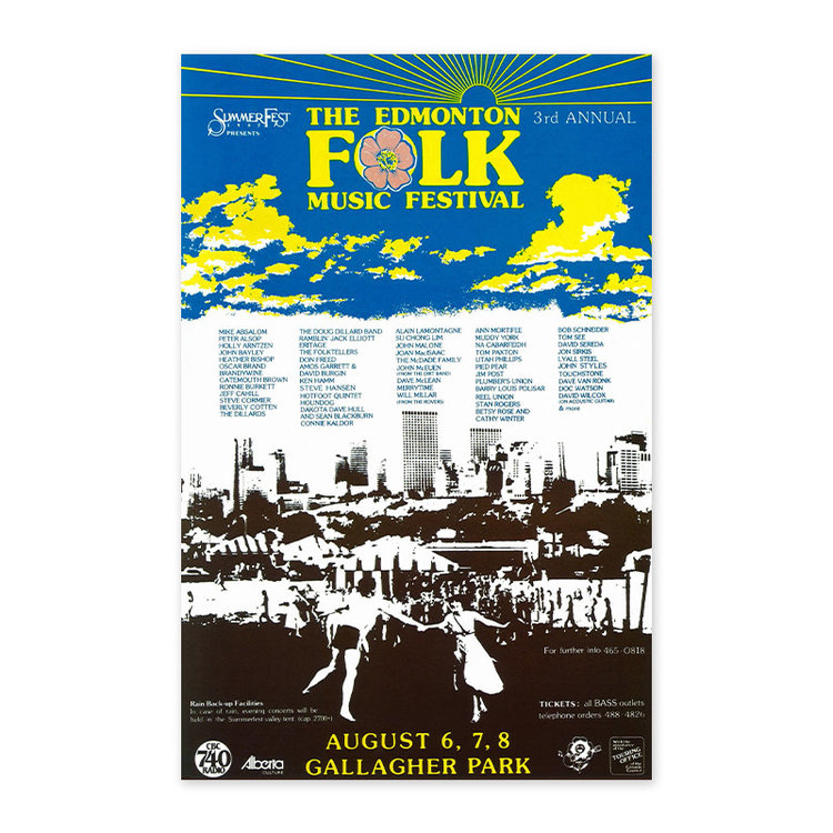 Edmonton Folk Music Festival Edmonton Folk Music Festival 1982 Poster