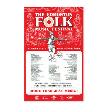 Edmonton Folk Music Festival Edmonton Folk Music Festival 1983 Poster