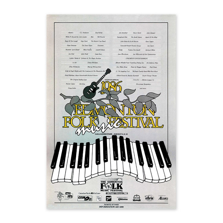 Edmonton Folk Music Festival Edmonton Folk Music Festival 1986 Poster