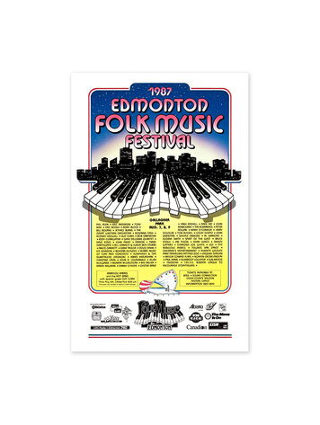 Edmonton Folk Music Festival Edmonton Folk Music Festival 1987 Poster