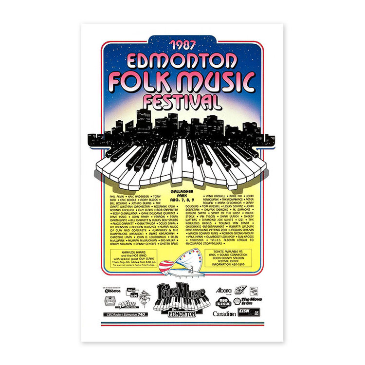 Edmonton Folk Music Festival Edmonton Folk Music Festival 1987 Poster